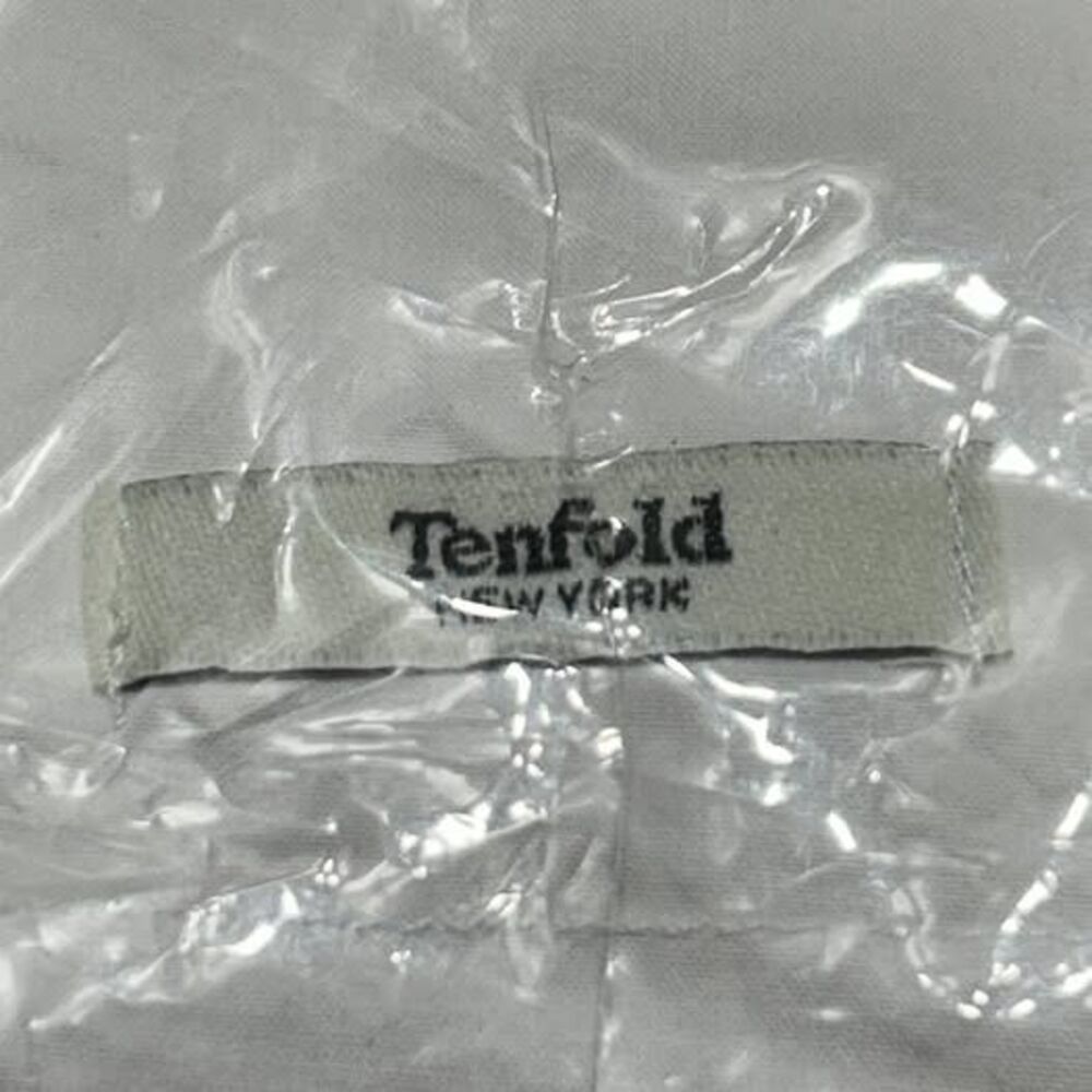 NWT Tenfold New York Washed Percale King Fitted Sheet White 100% Cotton